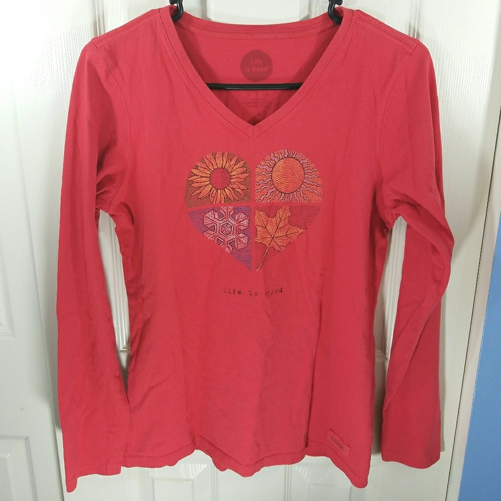 Life is Good Women's V-Neck Shirt